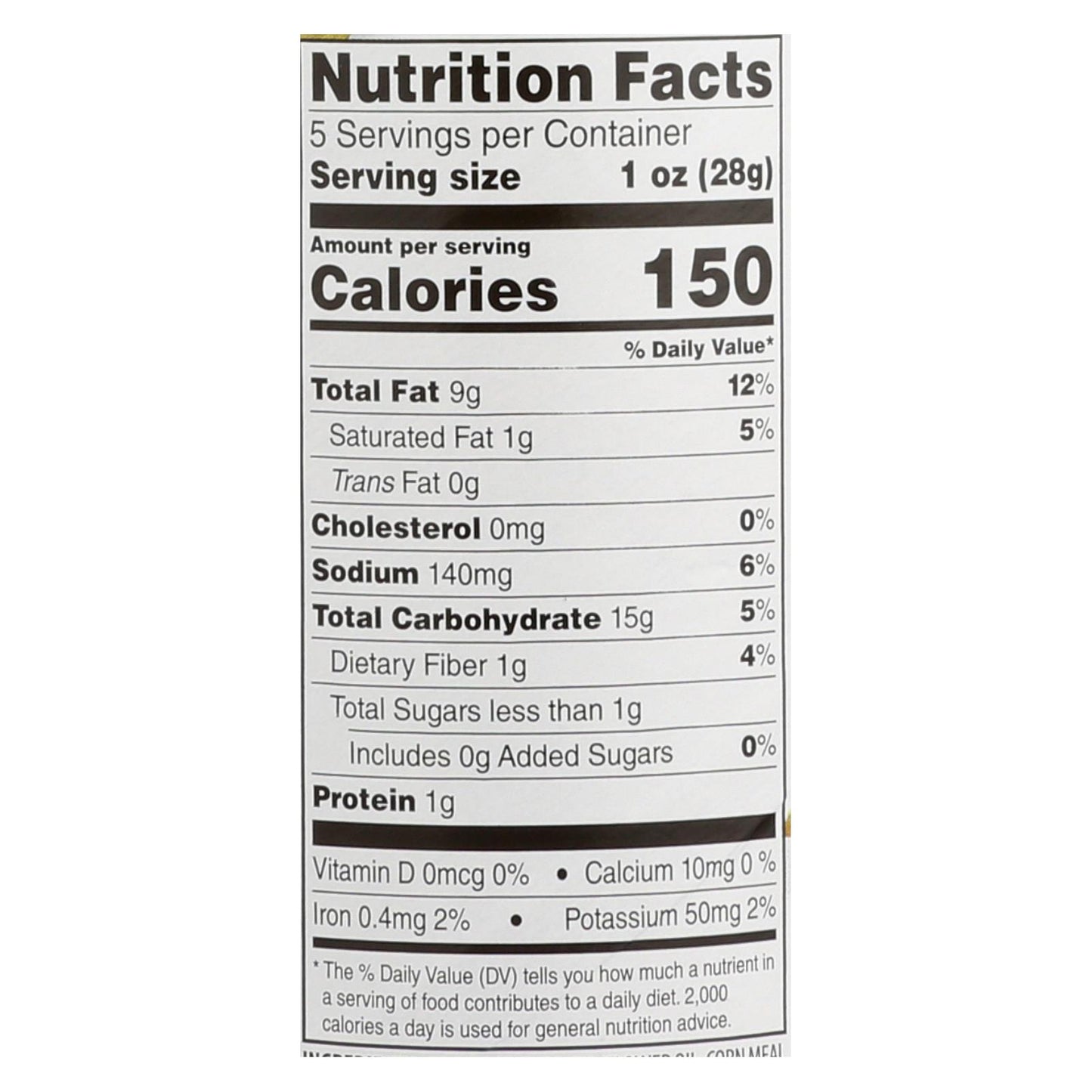 Sensible Portions Sea Salt Garden Veggie Chips In A Canister - Case Of 12 - 5 Oz