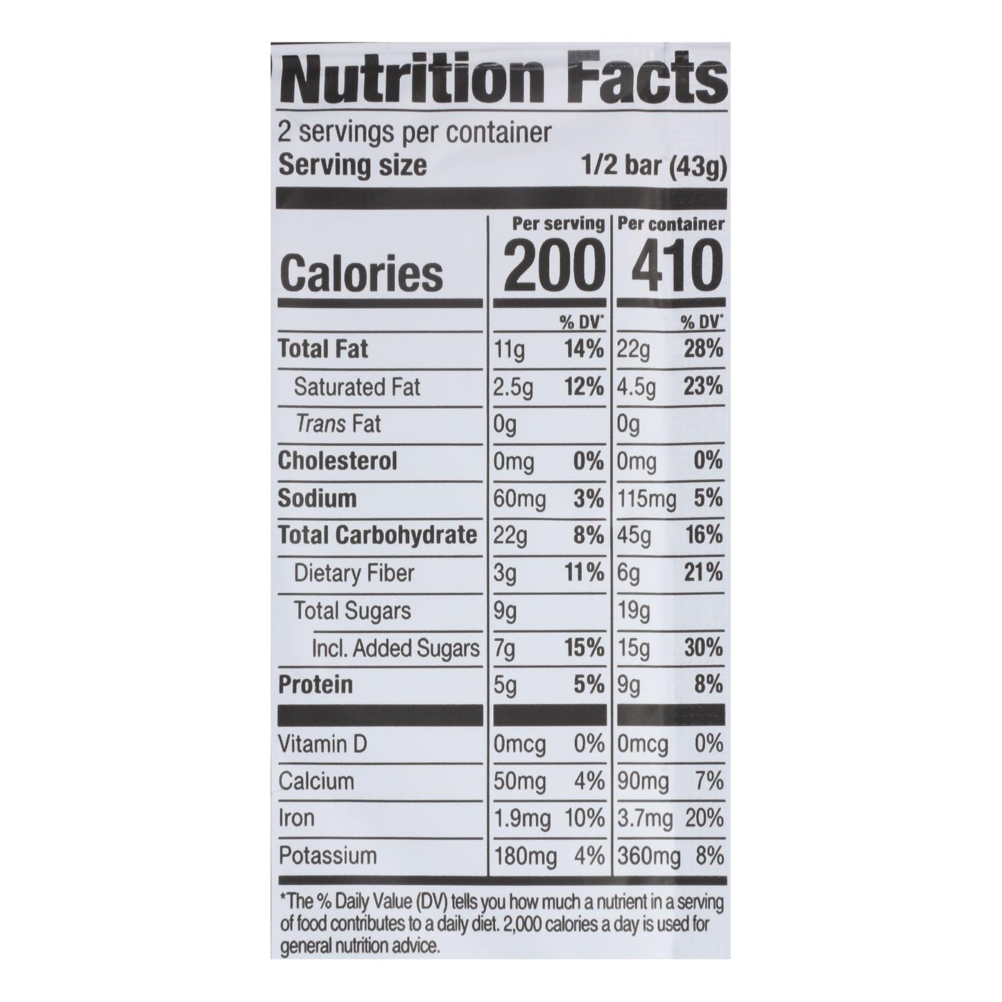 Probar Meal Bar Oatmeal Chocolate Chip - Case Of 12 - 3 Oz
