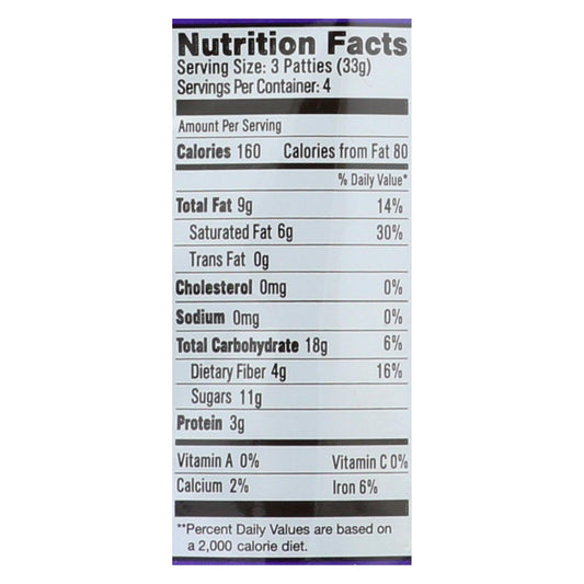 Heavenly Organics Candy Chocolate Honey Patties Double Dark Chocolate - Case Of 6 - 4.66 Oz