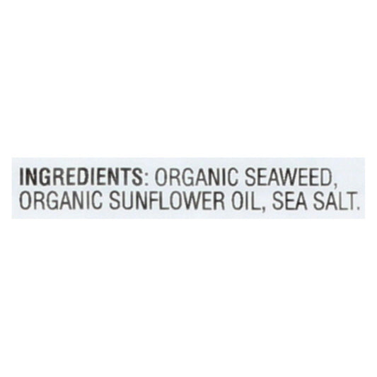 Gimme Seaweed Snacks Organic Roasted Seaweed Snack - Sea Salt - Case Of 8 - 6/.17 Oz