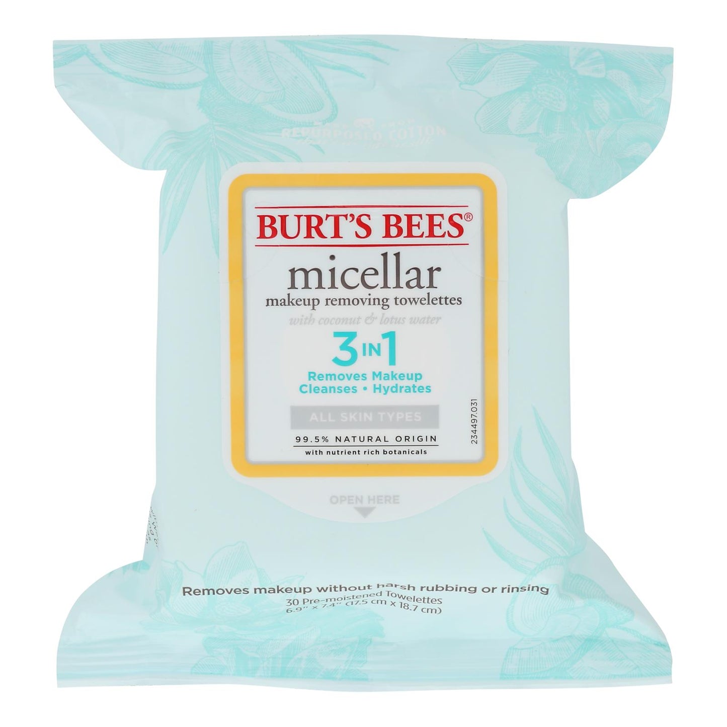 Burt's Bees Micellar Cleansing Towelettes - Case Of 3 - 30 Ct