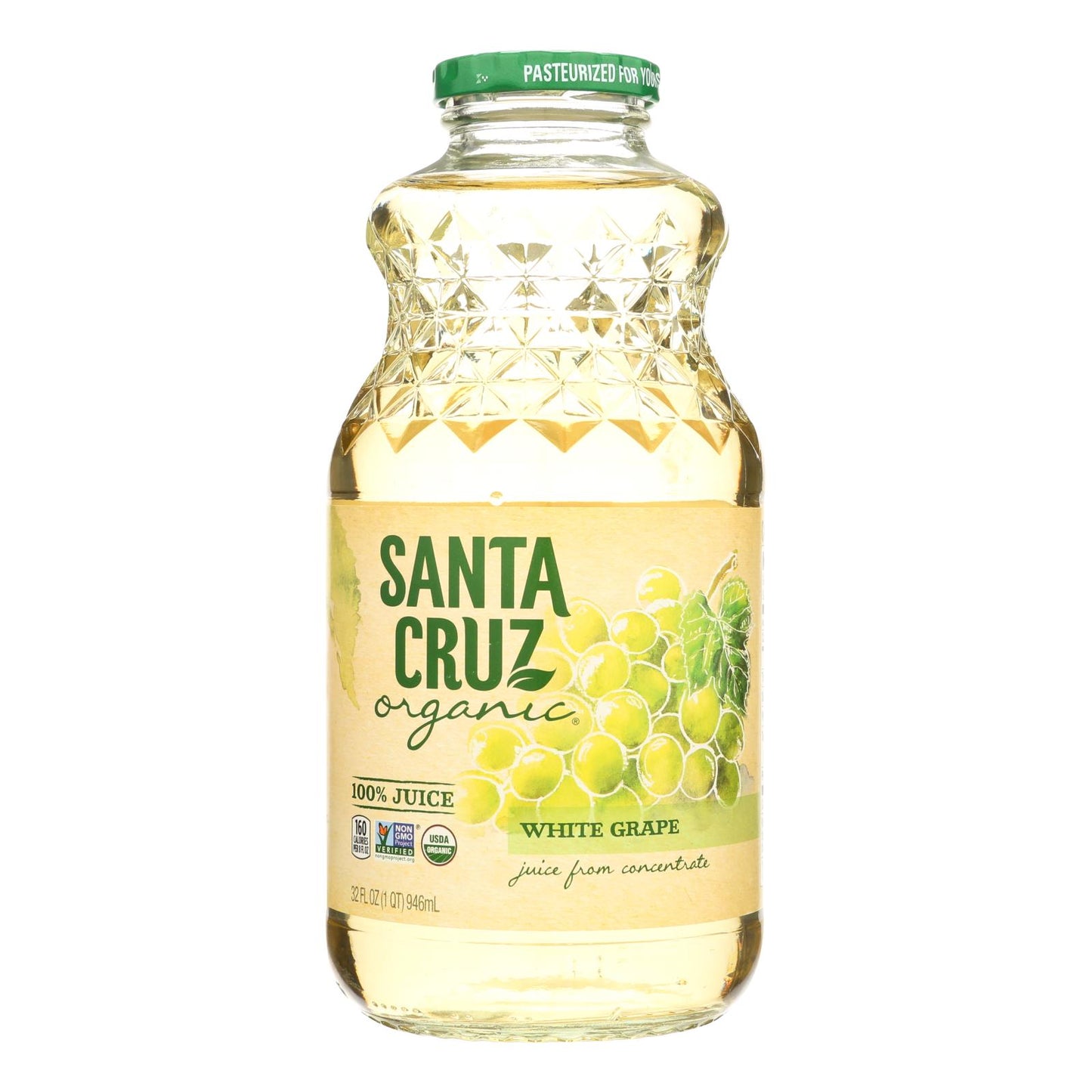Santa Cruz Organic White Grape Juice - Case Of 6 - 32 Fz