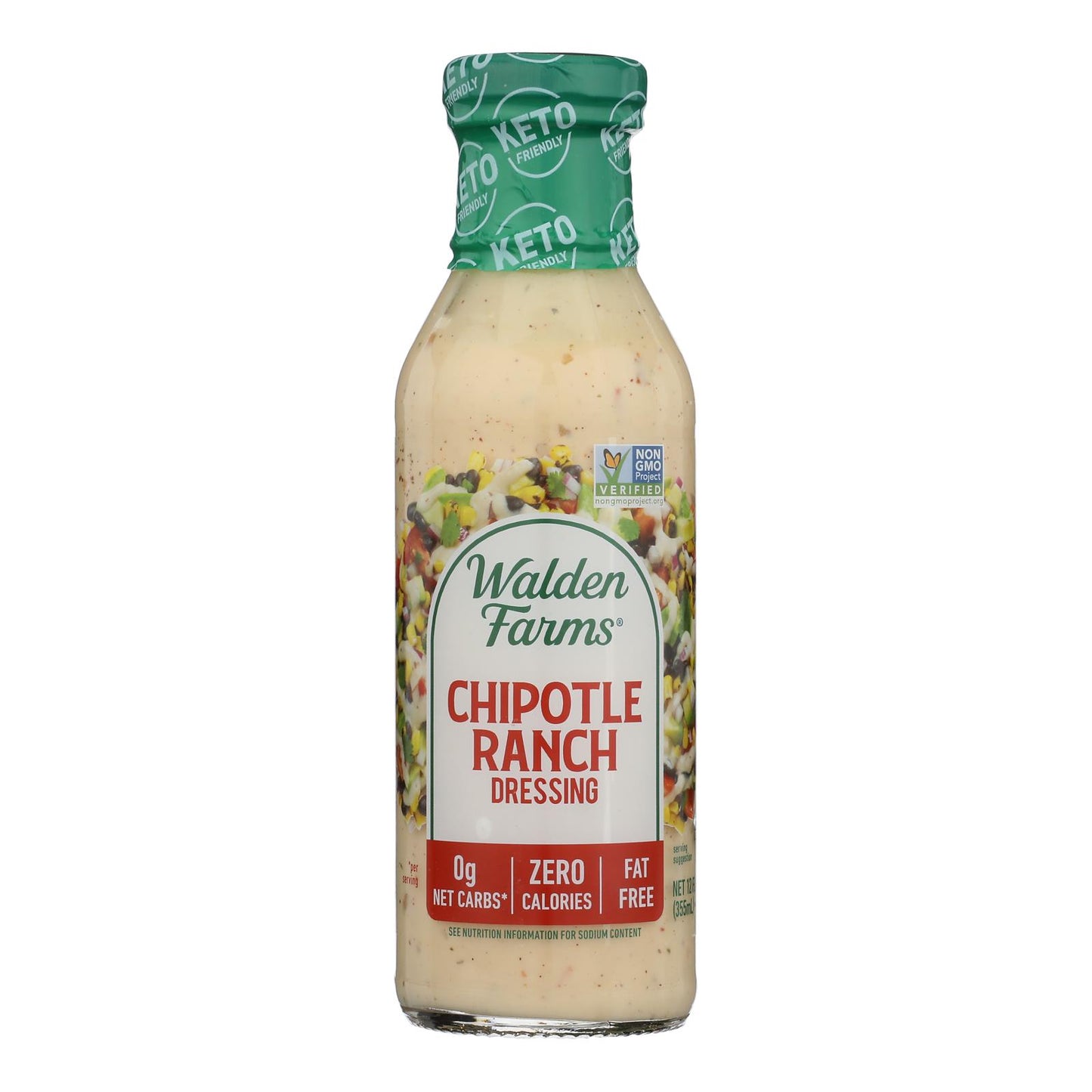 Walden Farms Chipotle Ranch Dressing - Case Of 6 - 12 Fz