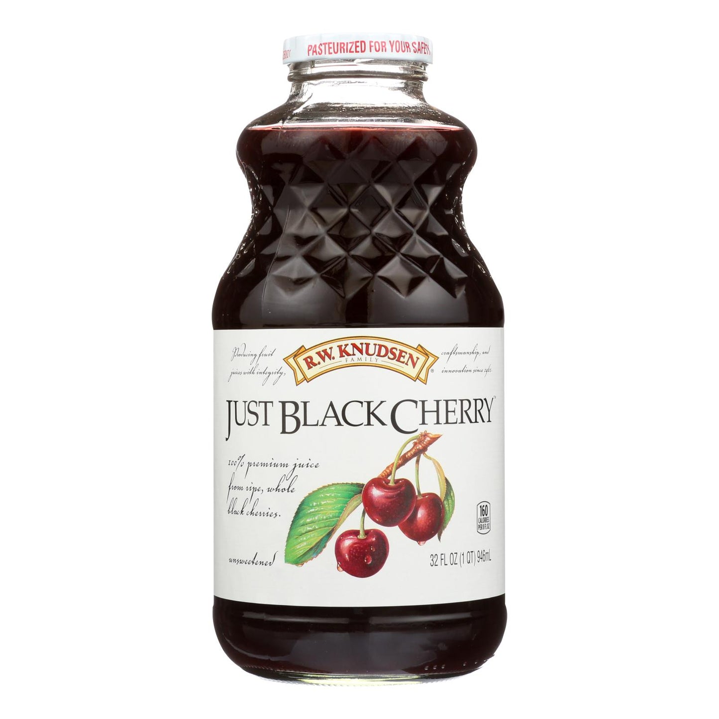 Rw Knudsen Just Black Cherry Juice - Case Of 6 - 32 Fz