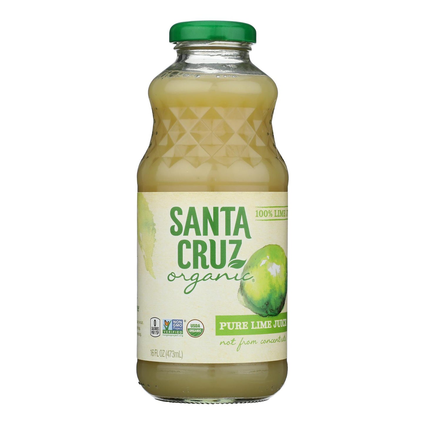 Santa Cruz 100% Organic Lime Juice - Case Of 8 - 16 Fz