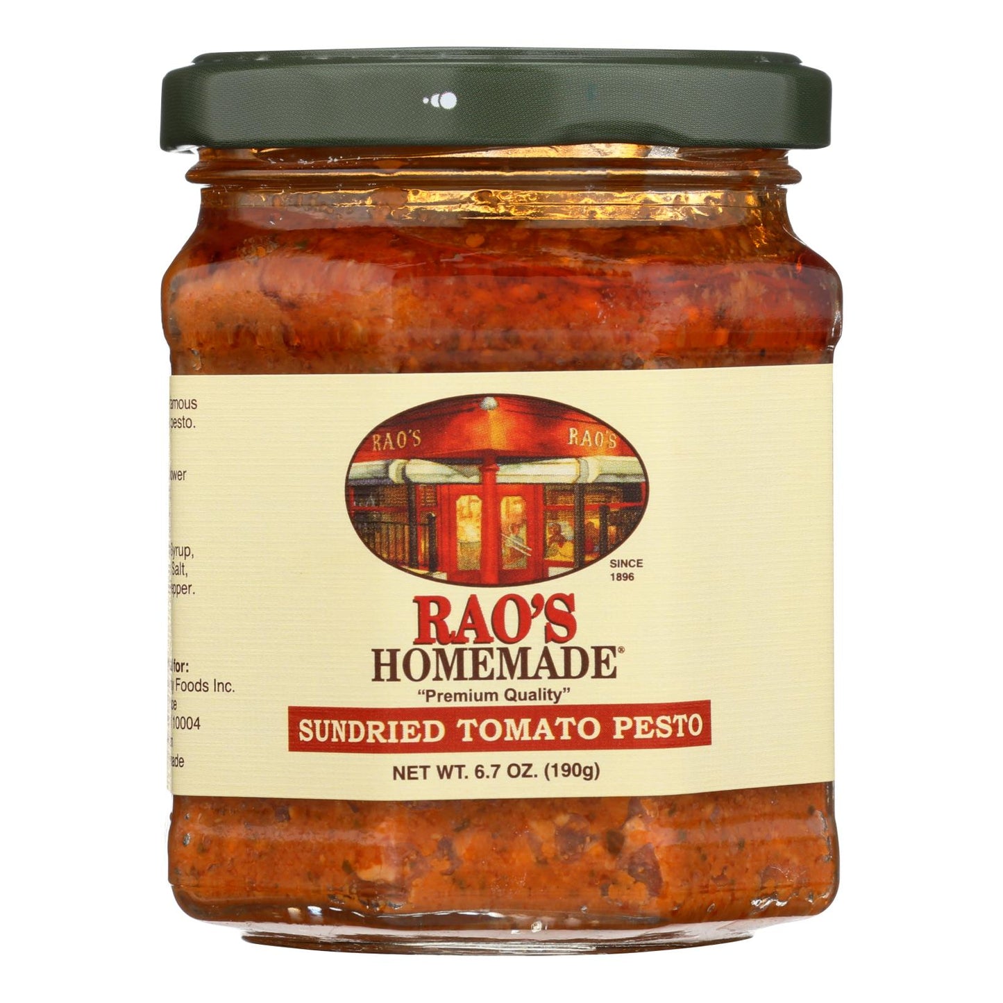 Rao's Specialty Food - Pesto Sun Dried Tomato - Case Of 6 - 6.7 Oz