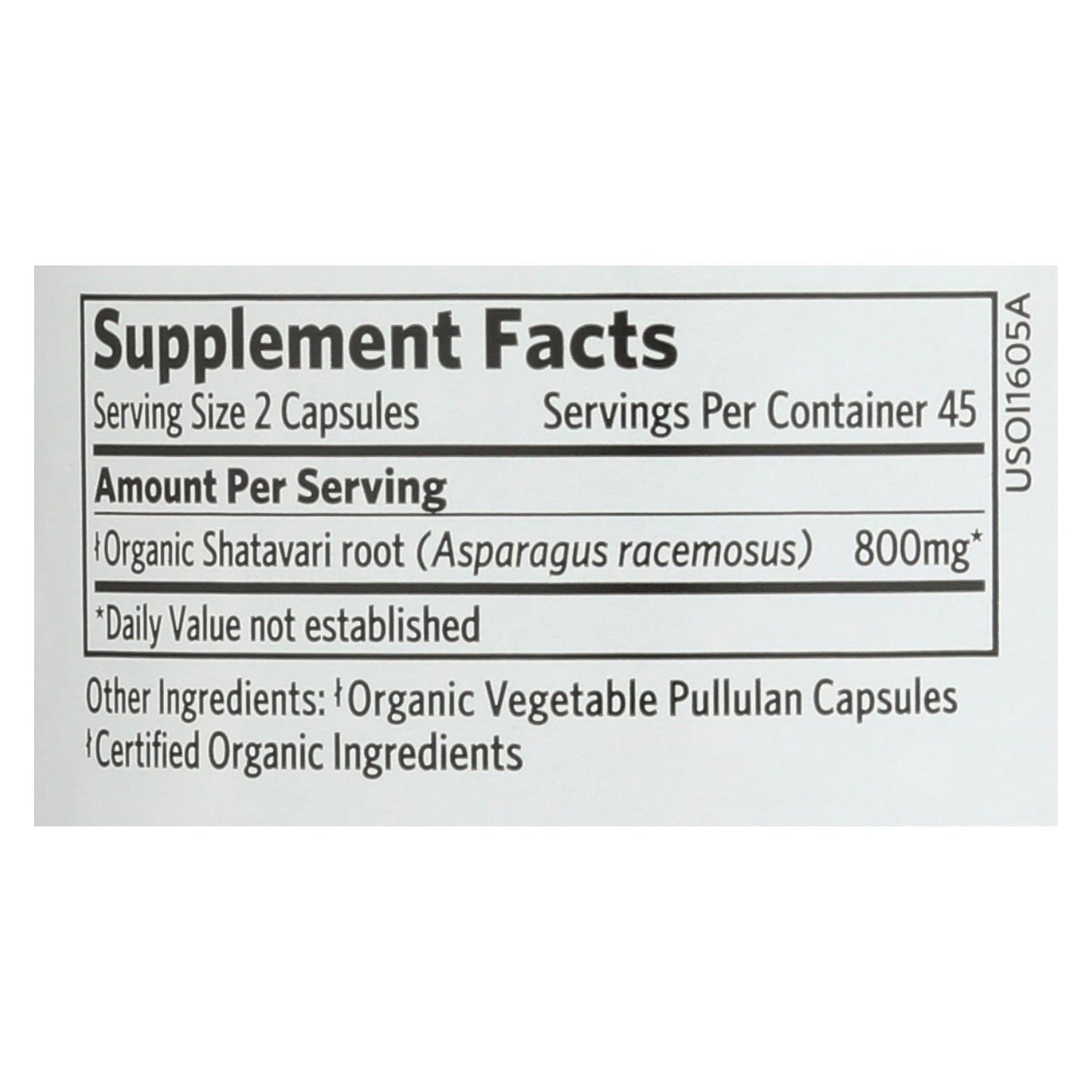 Organic India Usa Whole Herb Supplement, Shatavari - 1 Each - 90 Vcap