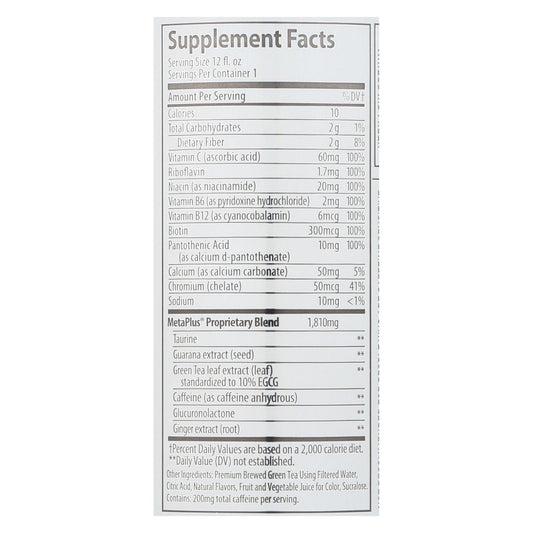 Celsius Non-carbonated Raspberry Acai Green Tea Dietary Supplement - Case Of 12 - 12 Fz