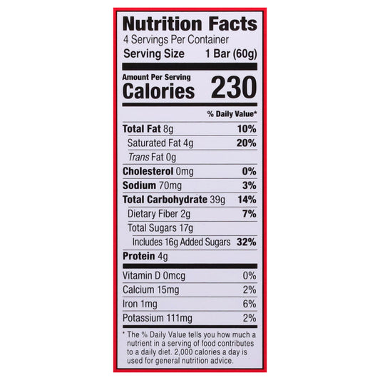 Bobo's Oat Bars - Pb&js Strawberry Jam - Cs Of 6-4/2.1 Oz