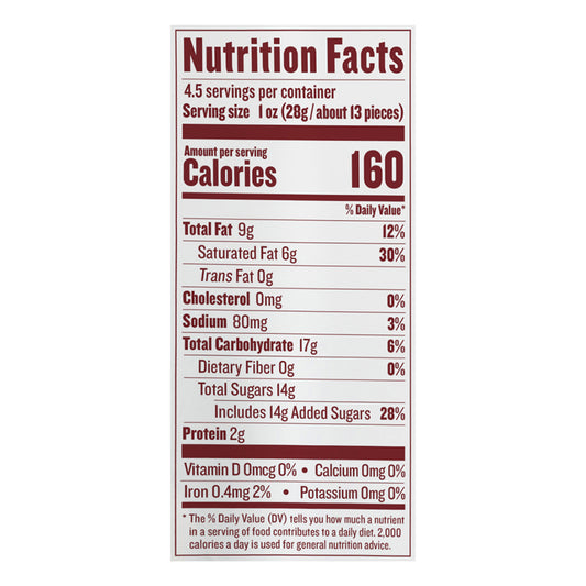 Justin's - Dark Choc Og2 Pbtr Pieces - Cs Of 6-4.5 Oz