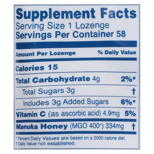 Manuka Health - Loz Hny Mgo 400+ Lmn Gng - Ea Of 1-58 Ct