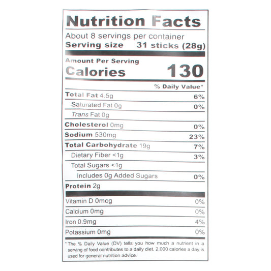 Pop Daddy - Pretzel Sticks Hot Sauce - Cs Of 12-7.5 Oz