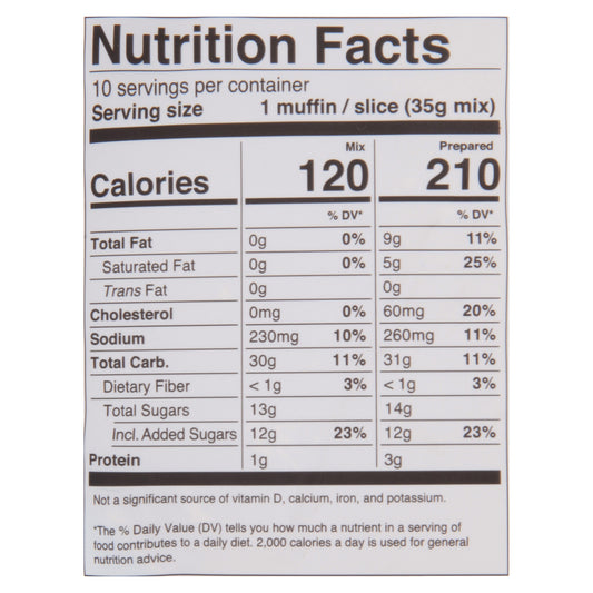 Miss Jones Baking Co - Mx Banana Bread Muffin Gf - Cs Of 6-12.35 Oz