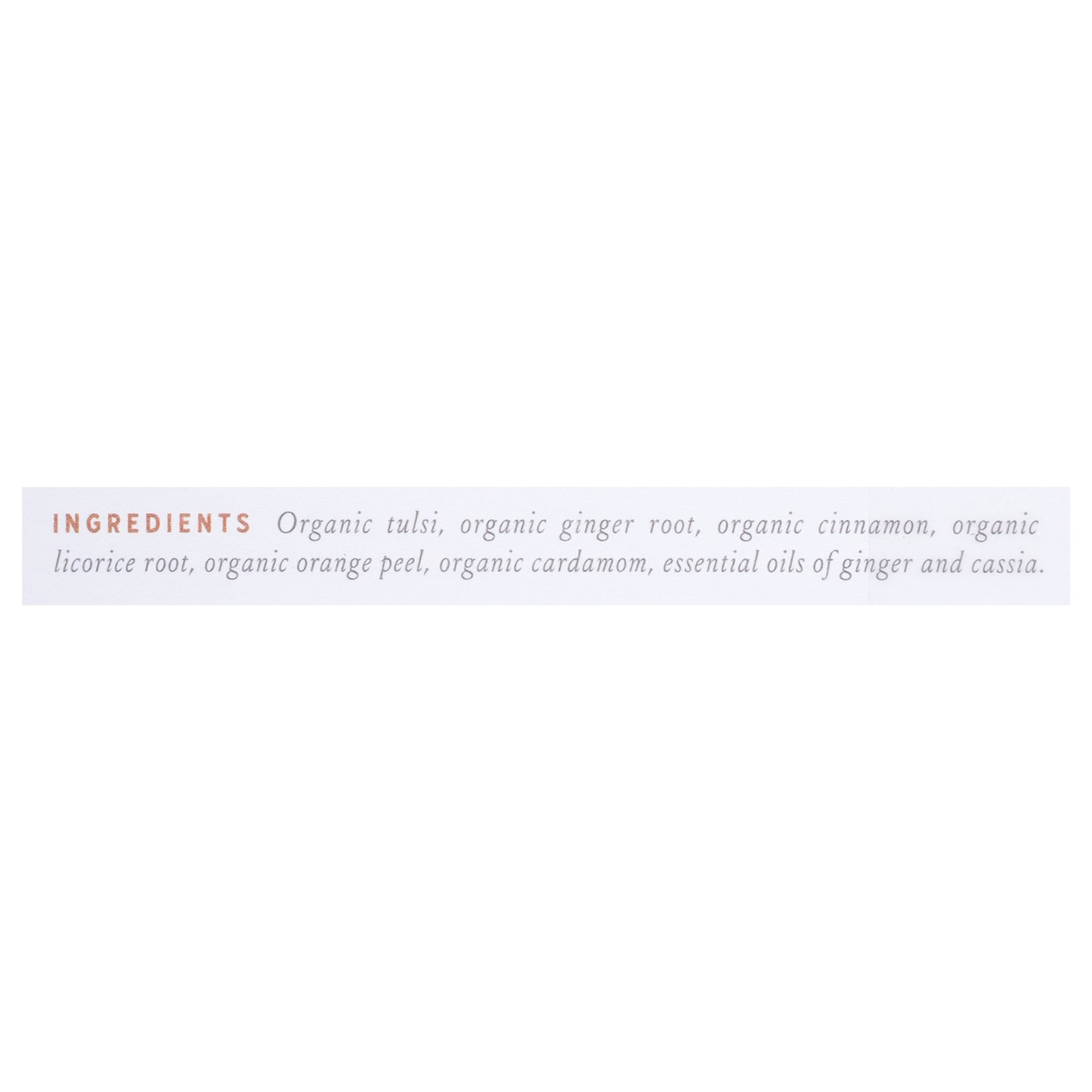 Rishi - Tea Og2 Cinn Tulsi Spice - Cs Of 6-15 Ct