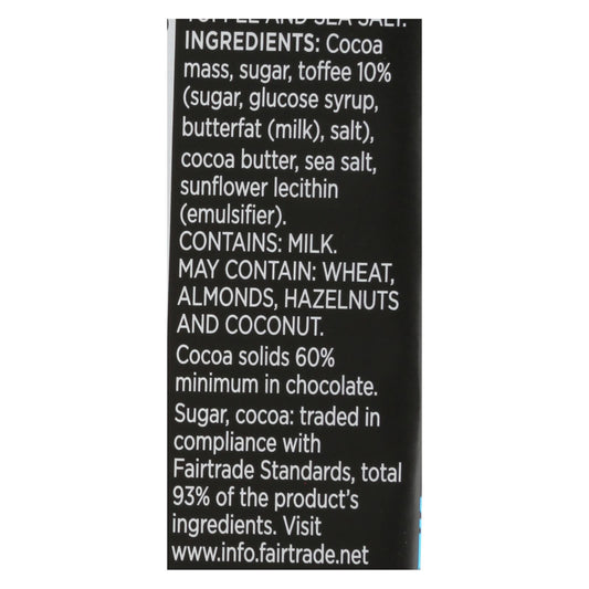 Divine - Bar Dark Chocolate Tof/sslt 60% - Case Of 12 - 3 Oz