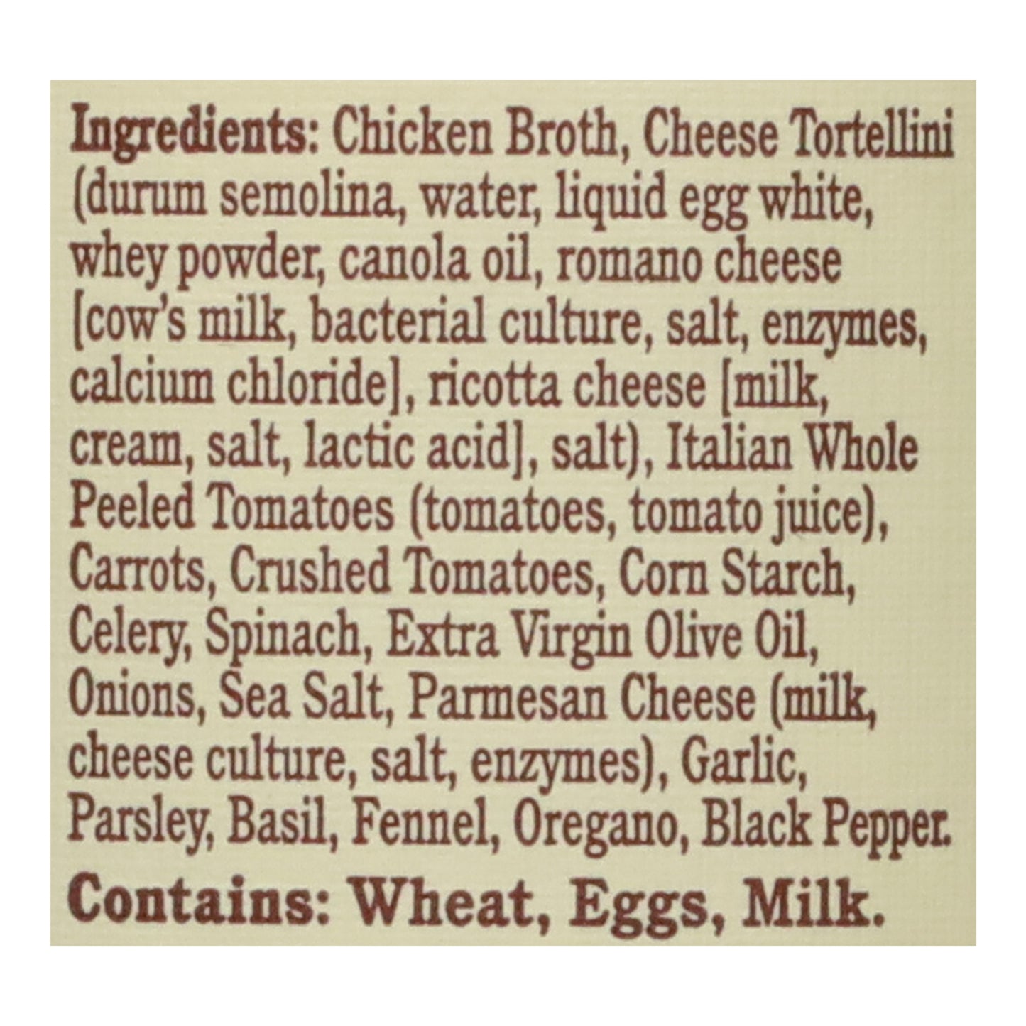 Rao's - Soup Tortellini & Veg - Case Of 6-16 Oz