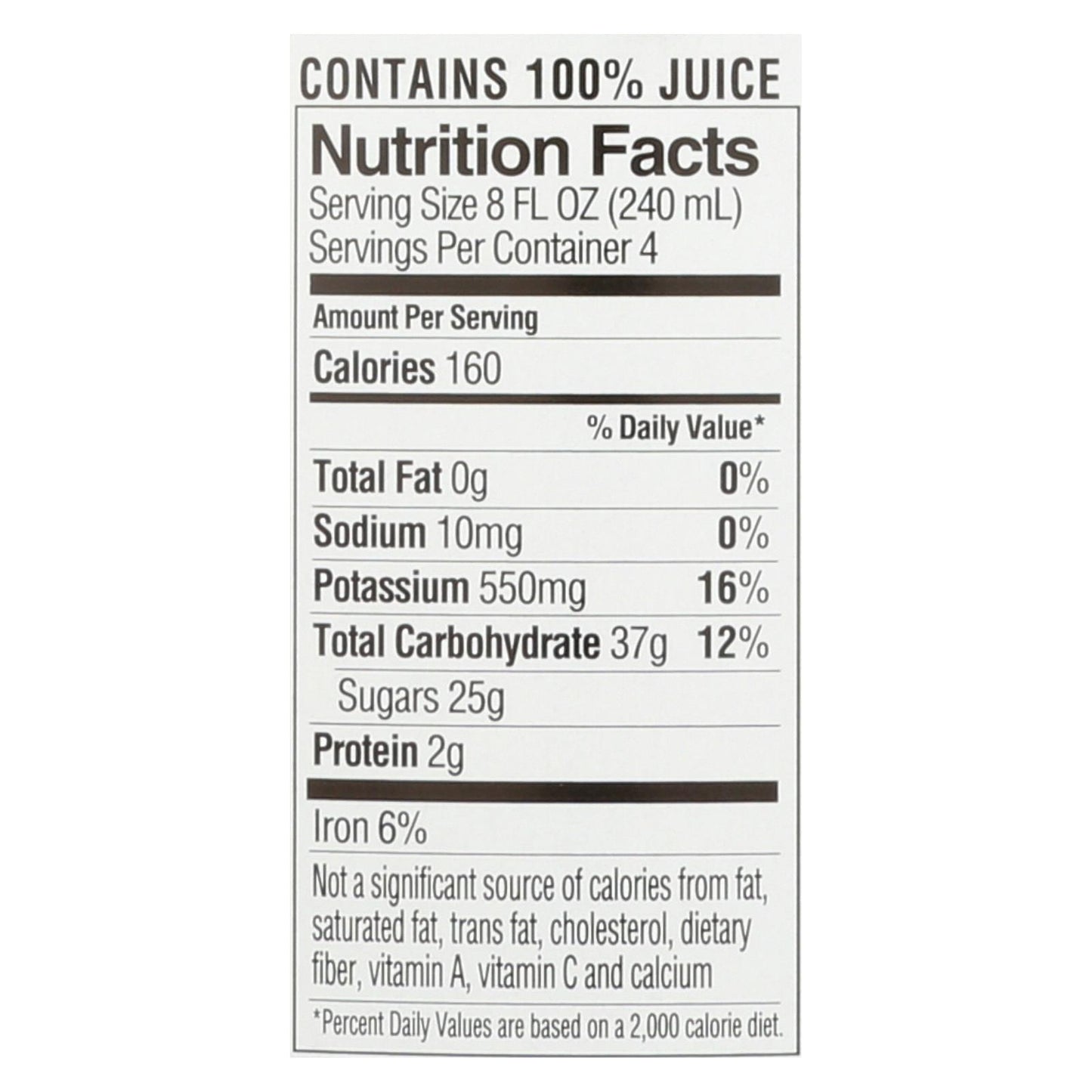 Rw Knudsen Just Black Cherry Juice - Case Of 6 - 32 Fz