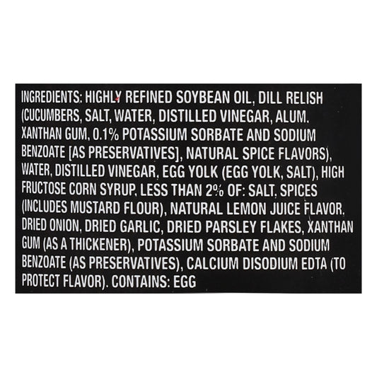 Louisiana Tartar Sauce - Case Of 6 - 10.5 Oz