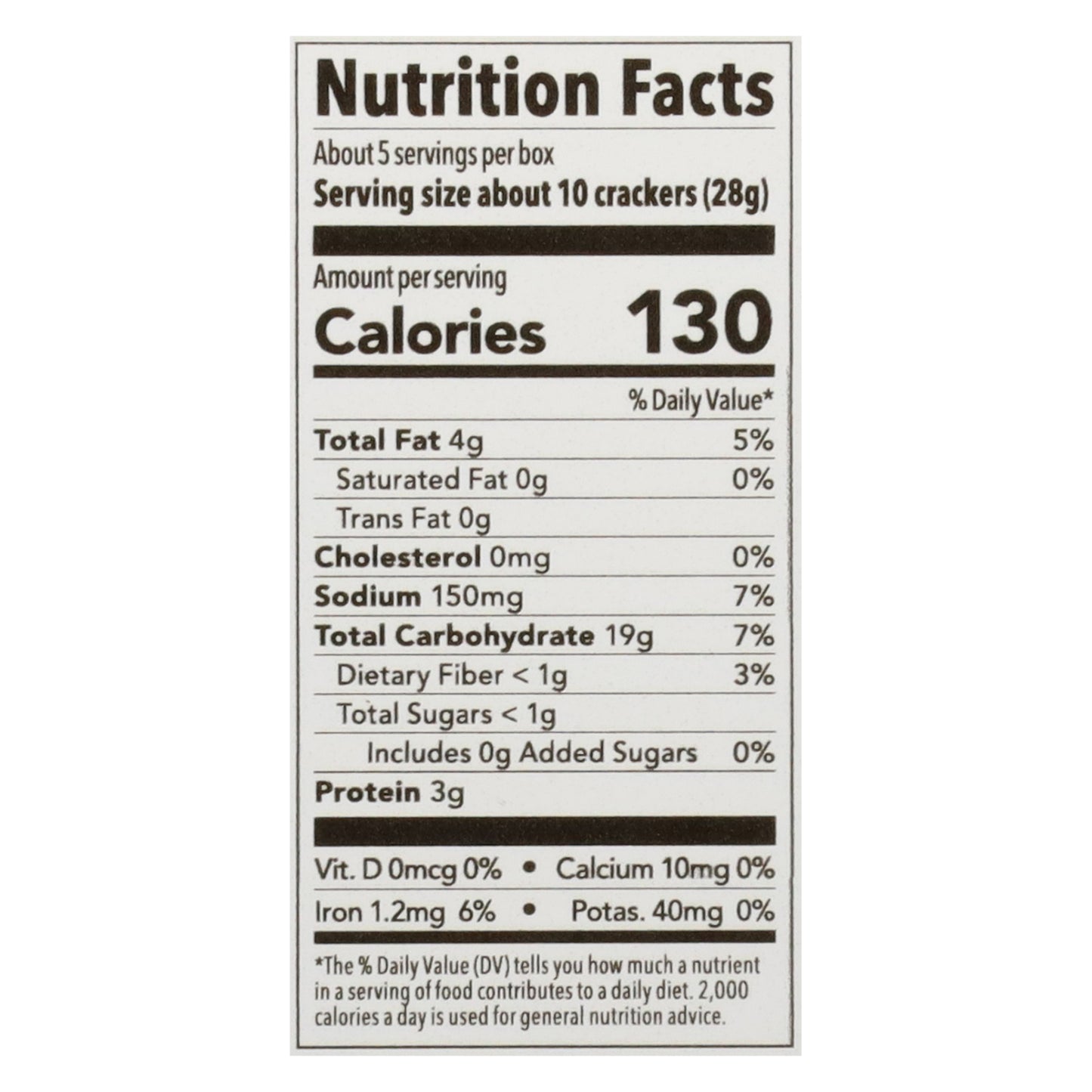 Food Should Taste Good - Cracker Pita Bkd Sea Salt - Cs Of 6-5 Oz