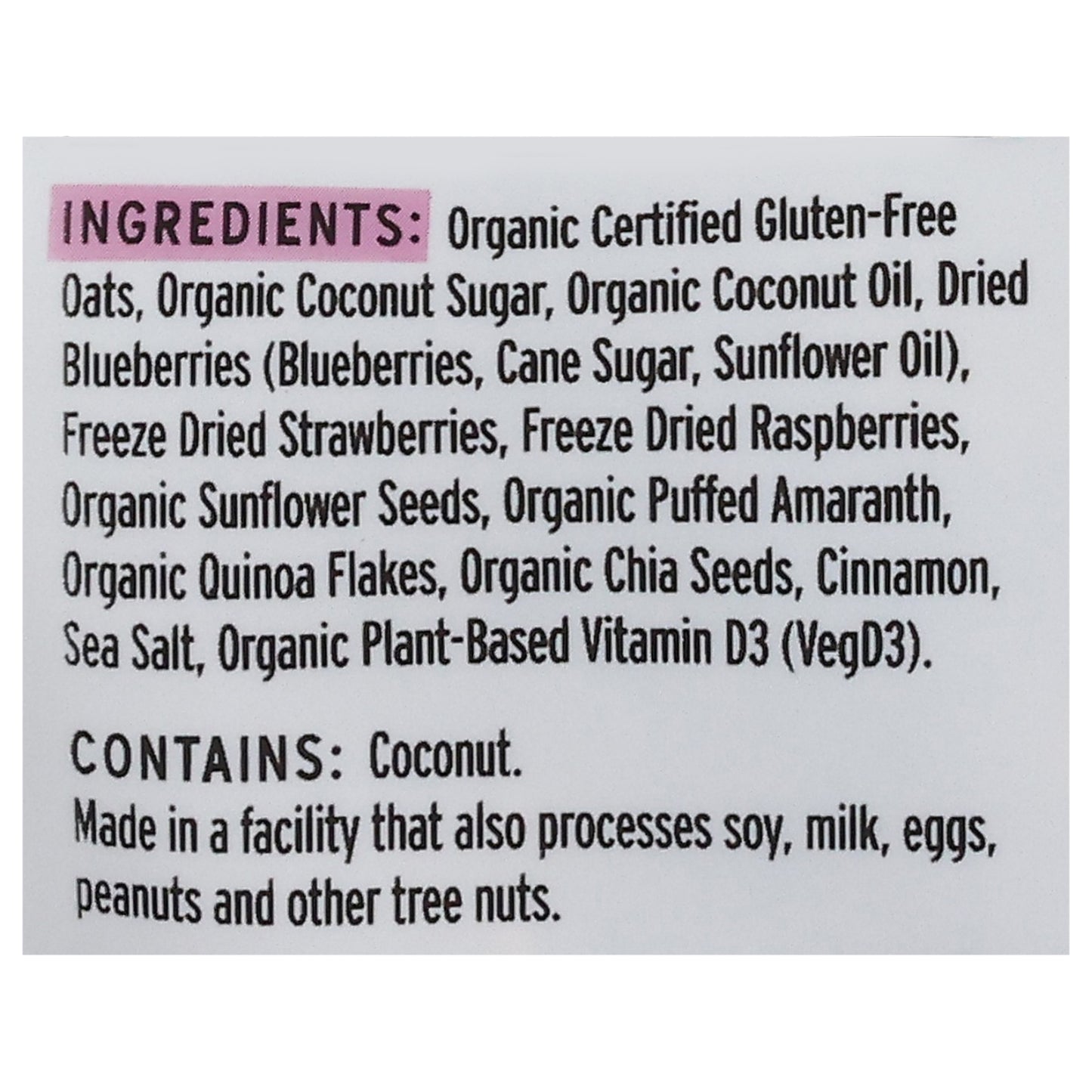 Purely Elizabeth - Gran Og3 Anct Berry Crisp - Cs Of 6-8 Oz