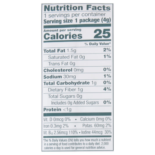 Gimme Seaweed Snacks - Seaweed Og2 Rstd Sea Salt - Cs Of 30-.14 Oz