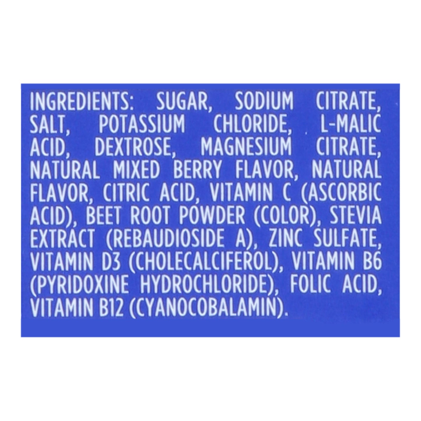 Sos Hydration - Hydration Mix Mixed Berry - Ea Of 1-8 Ct
