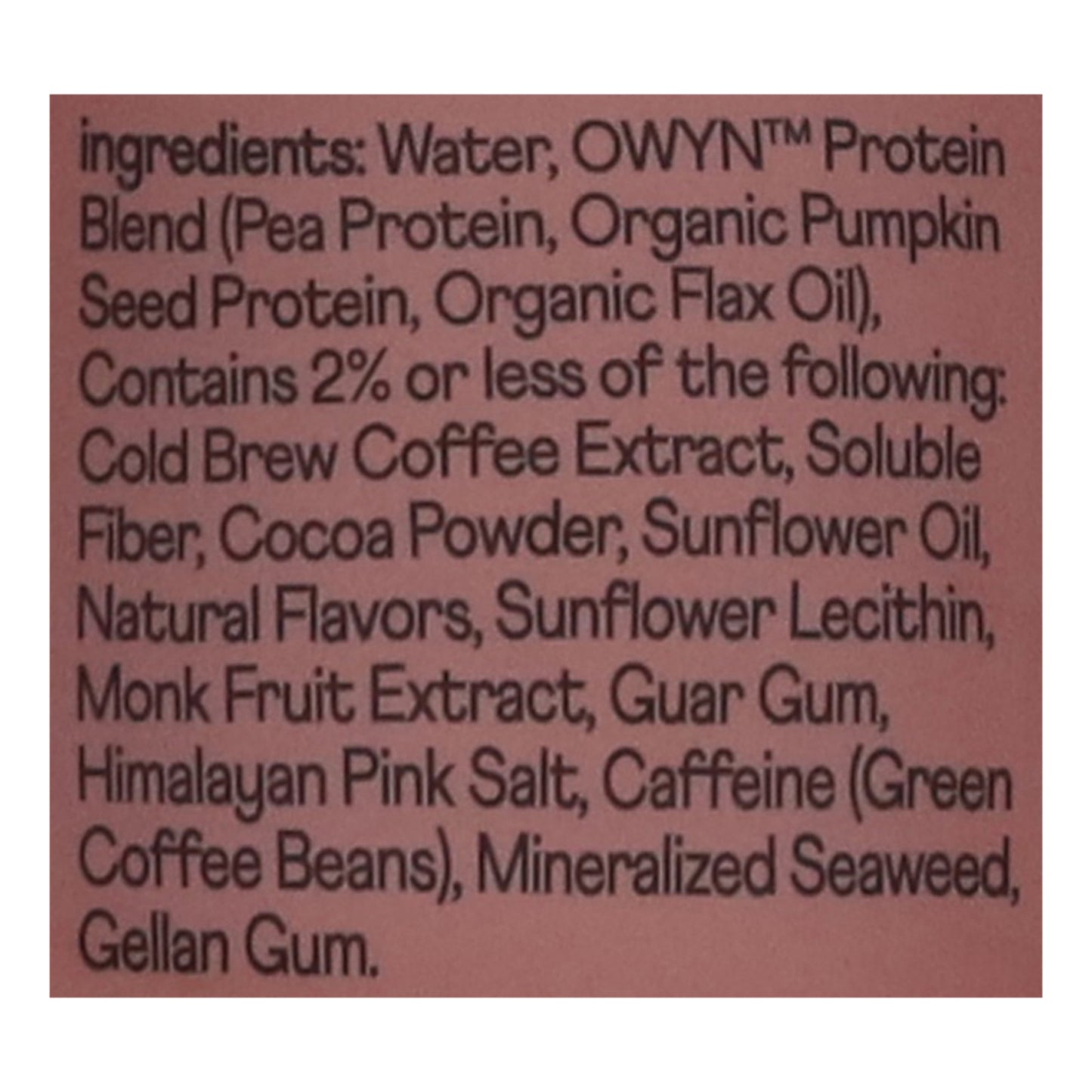 Owyn-only What You Need - Prtn Coff Dbl Shot Mcha - Cs Of 12-12 Fz