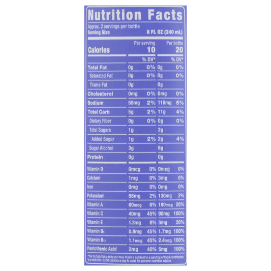 Roar Organic - Water Og2 Blkbry Lemonade - Cs Of 12-18 Fz