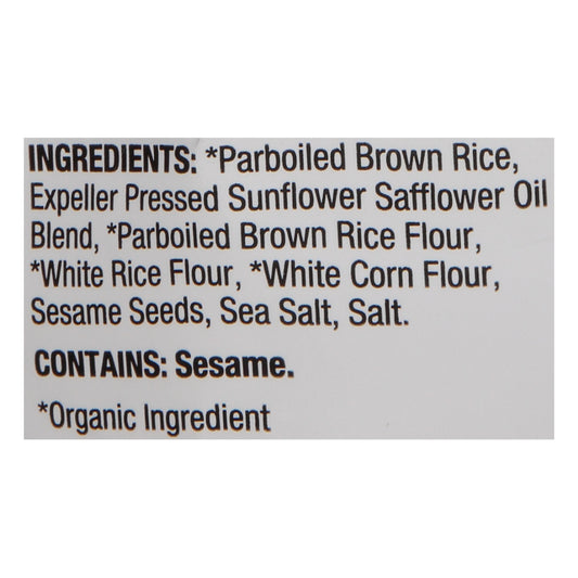 Lundberg Family Farms - Rice Chips Og3 Sea Salt - Cs Of 6-5.5 Oz