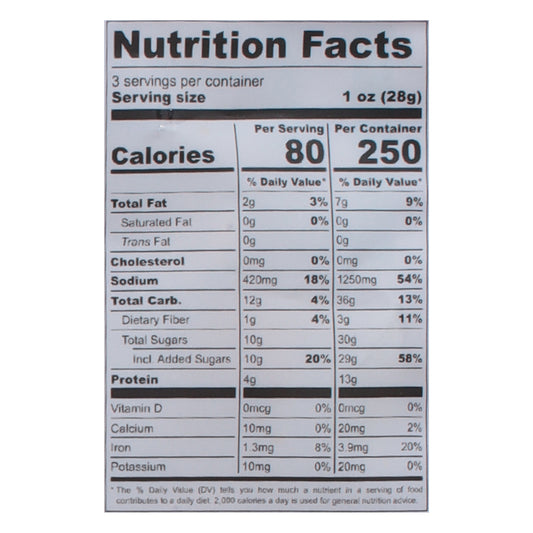 Louisville Vegan Jerky - Jerky Vegan Gnnrl Tso's - Cs Of 10-3 Oz