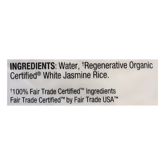 Lundberg Family Farms - Rice Og2 White Jasmine - Cs Of 6-17.3 Oz