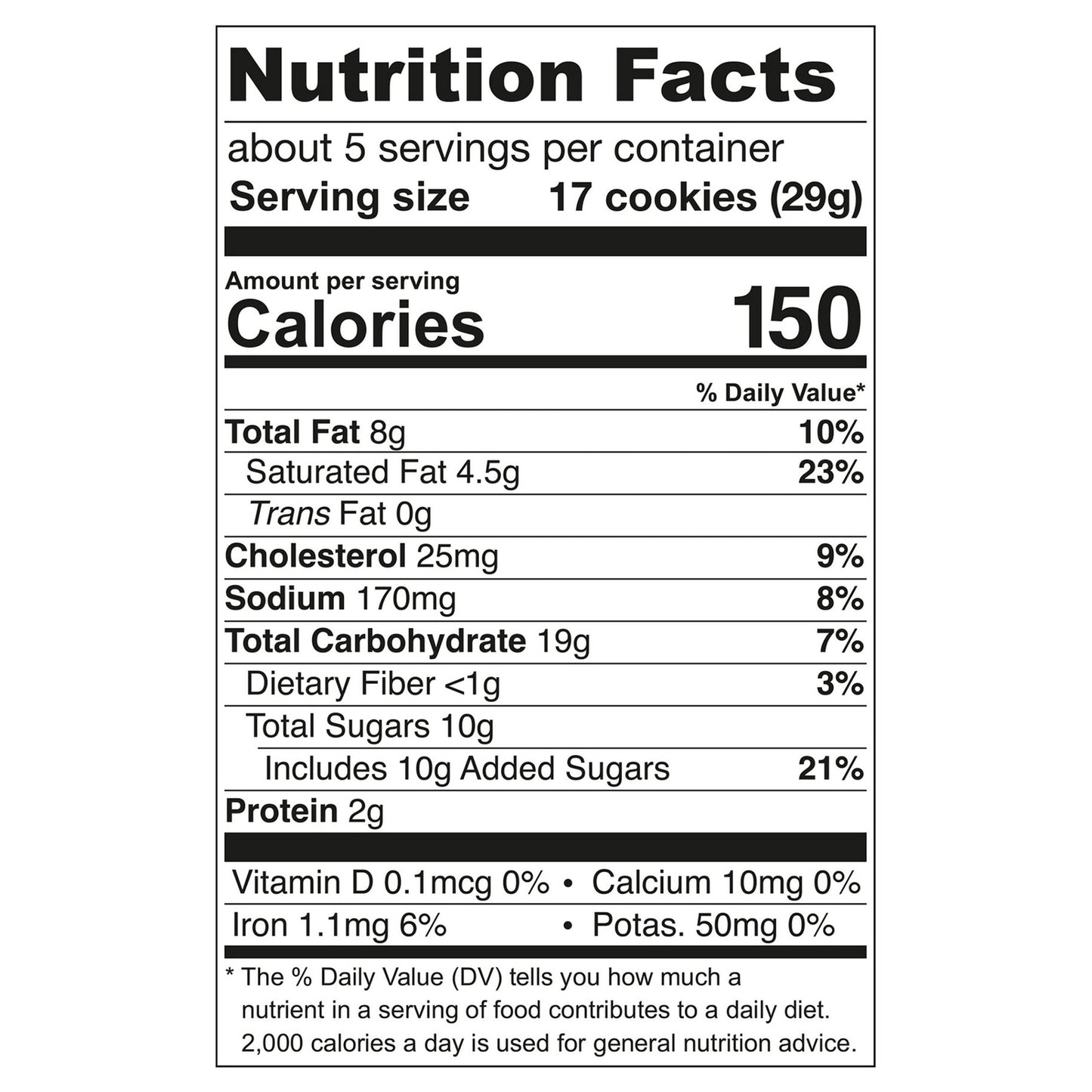 Tate's Bake Shop - Cookie Tny Chocolate Chip - Cs Of 6-5.5 Oz