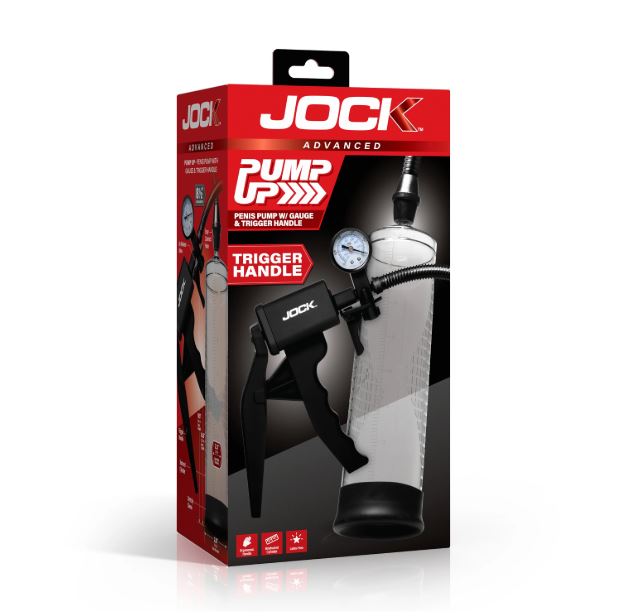 Jock Advanced Pump Up Penis Pump W/gauge &trigger Handle