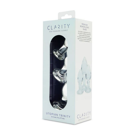 Clarity Glass Dildo Utopian Trinity