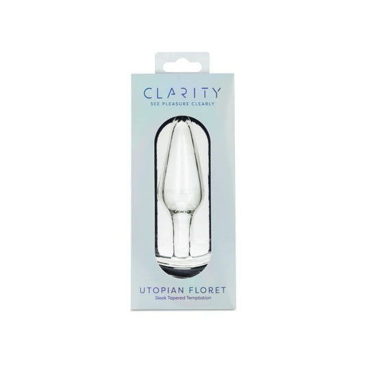 Clarity Glass Dildo Utopian Floret