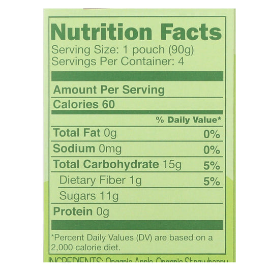 Gogo Squeeze Applesauce - Apple Strawberry - Case Of 12 - 3.2 Oz.