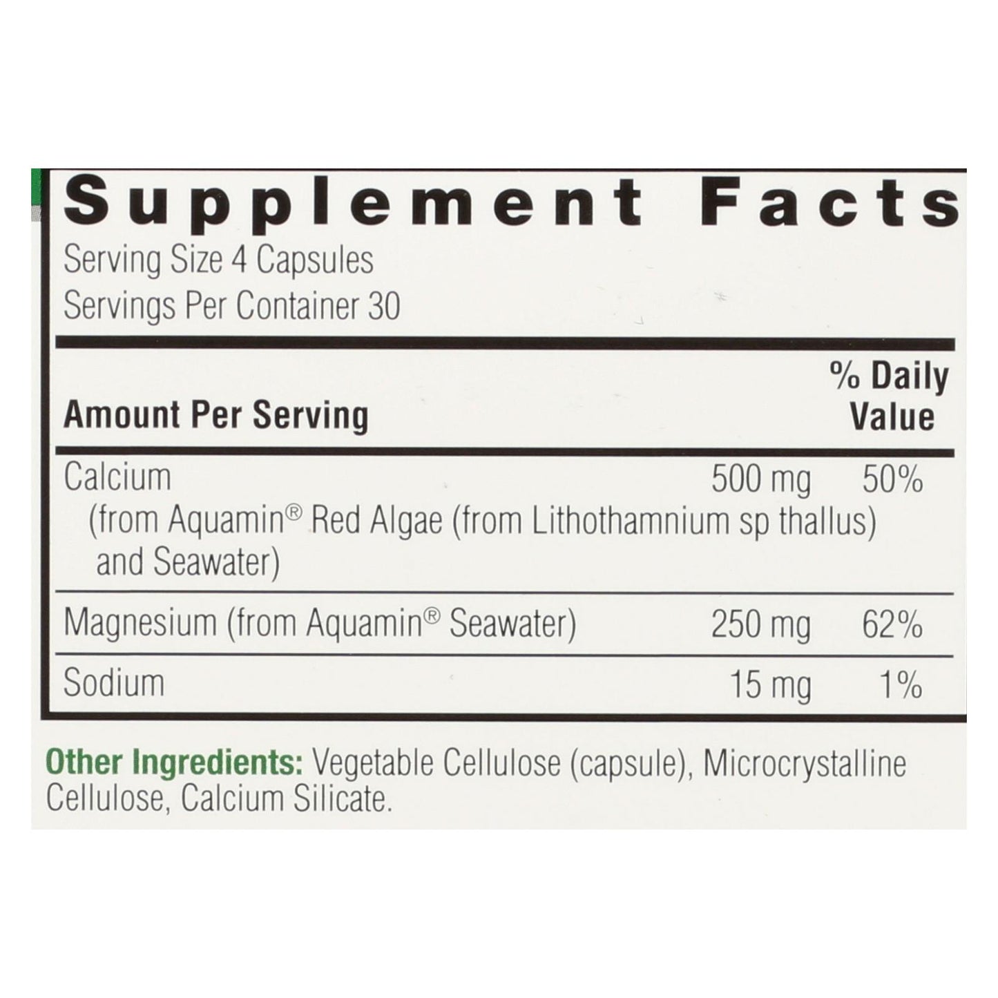 Nature's Answer Plant Based Cal-mag Dietary Supplement - 1 Each - 120 Cap