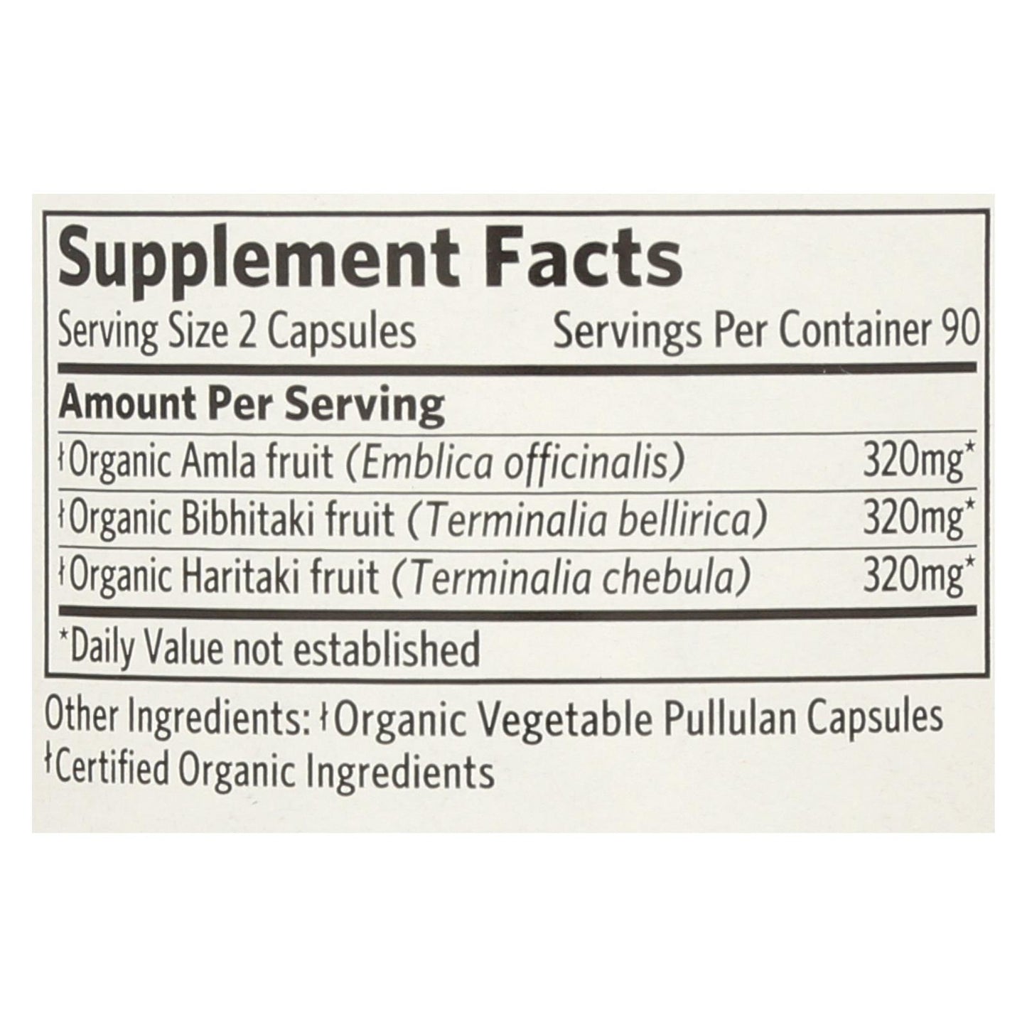 Organic India Triphala, Digestion & Colon Cleanse - 1 Each - 180 Vcap