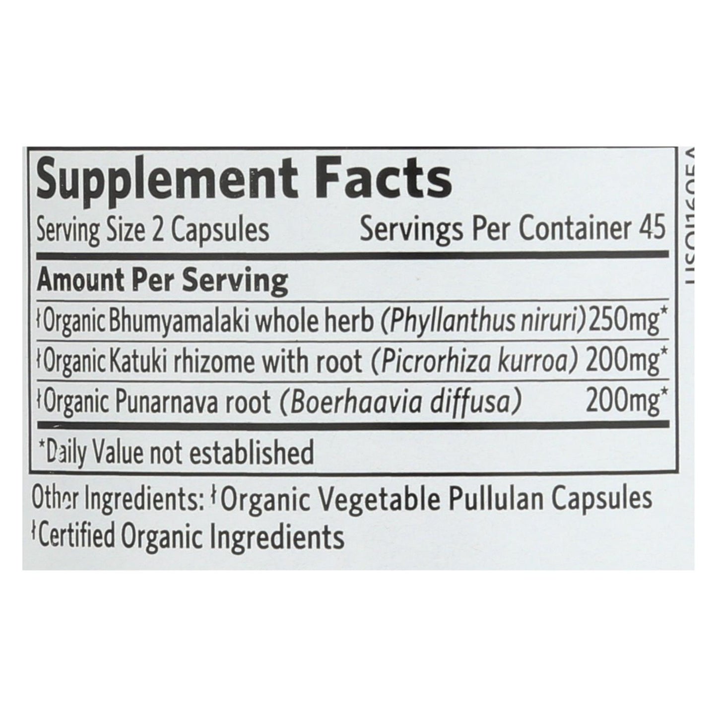 Organic India Usa Whole Herb Supplement, Liver Kidney - 1 Each - 90 Vcap