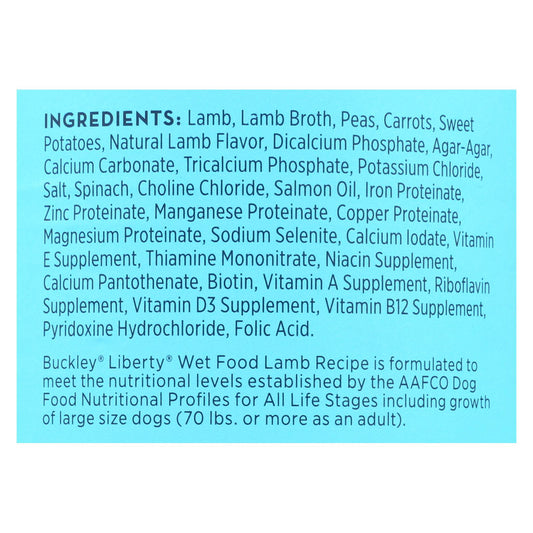 Buckley - Liberty We Food Lamb - Case Of 12 - 12.5 Oz