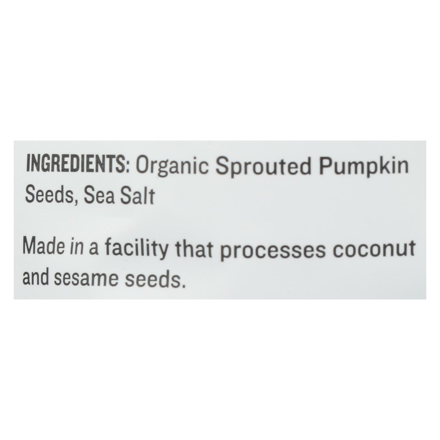 Go Raw Sprouted Seeds, Pumpkin With Celtic Sea Salt - Case Of 6 - 14 Oz