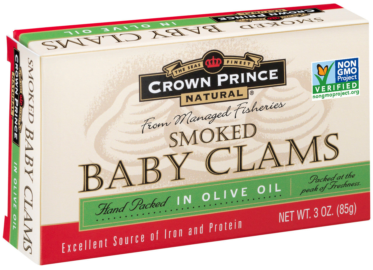 Crown Prince Clams Smoked in Olive Oil (12x3 Oz)