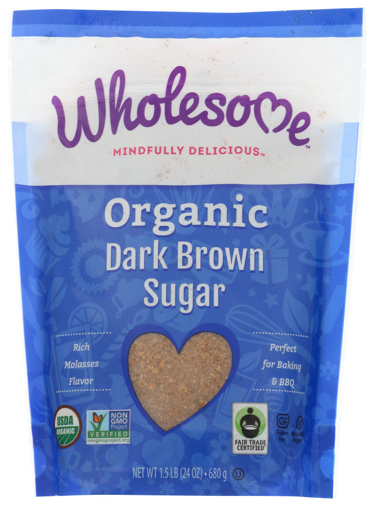 Wholesome Sweeteners Dark Brown Sugar (6x24 Oz)
