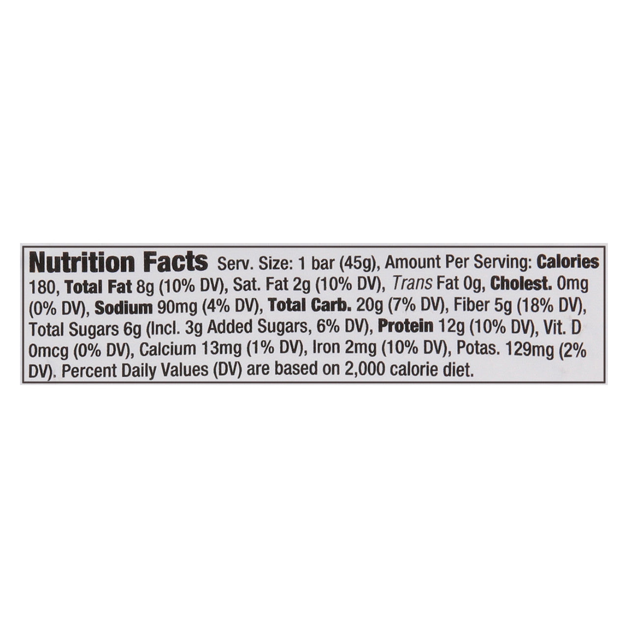 L&L PB CHOC CHP CKIE BAR ( 9 X 1.59 OZ )