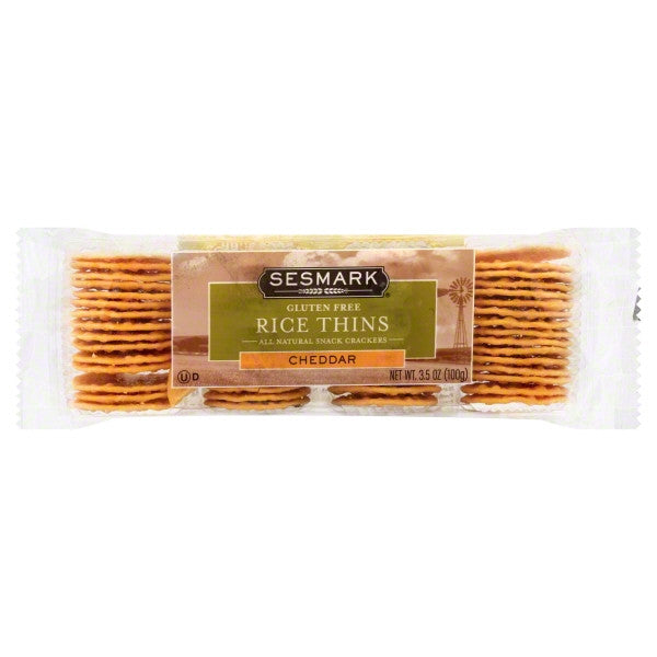 Sesmark Foods Rice Thins Cheddar (12x3.5OZ )