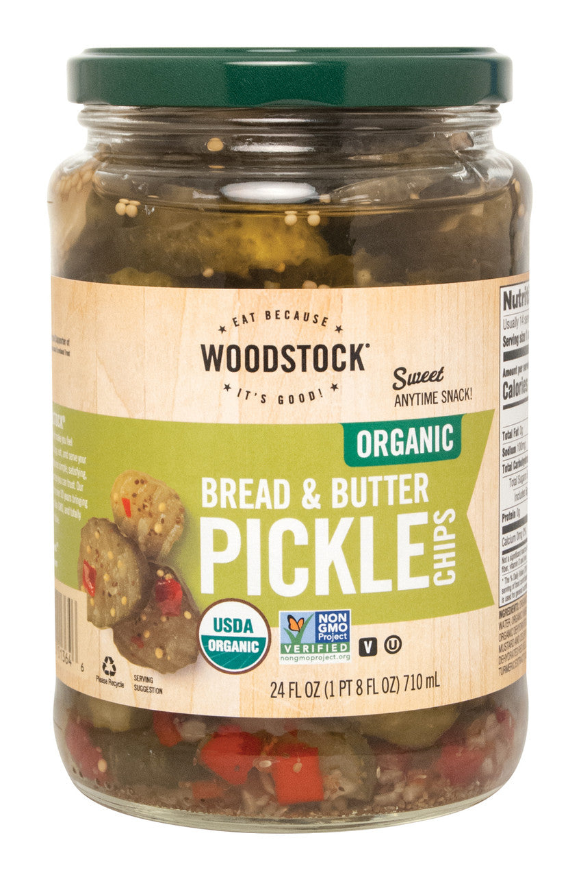 Woodstock Bread & Butter Sweet Pickles (6x24 Oz)