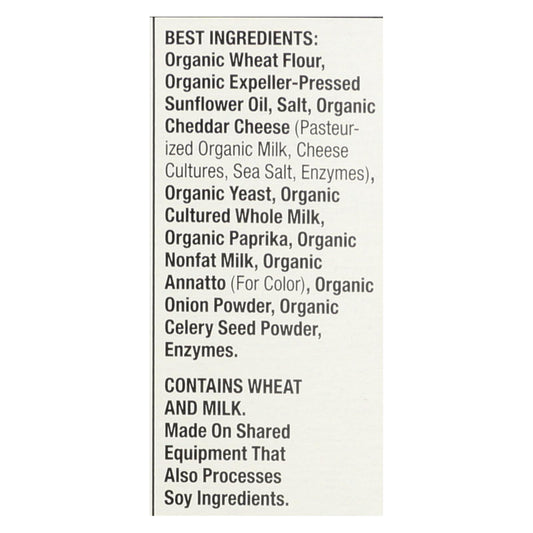 Annie's Homegrown Organic Bunny Cracker Snack Pack - Cheddar - Case Of 4 - 12/1 Oz