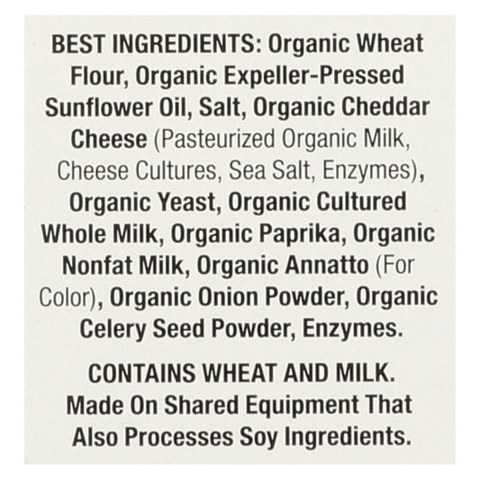 Annie's Homegrown Organic Bunnies Crackers - Cheddar - Case Of 6 - 11.25 Oz