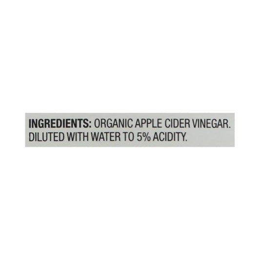 Spectrum Naturals Organic Unfiltered Apple Cider Vinegar - Case Of 4 - 1 Gal
