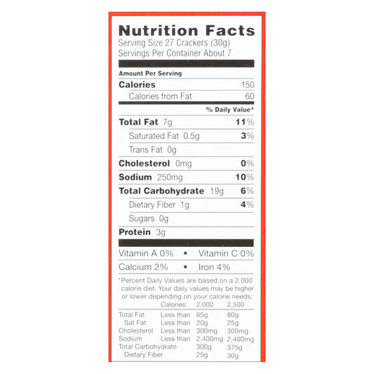 Annie's Homegrown - Cracker Chedder Sqrs - Case Of 12-7.5 Oz.